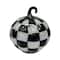 Ashland; 8" Black & White Check Pumpkin Glass Tabletop Décor by Ashland®; Category:Vintage Spirits; Image:2